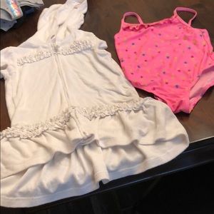 Pineapple bathing suit with cover up